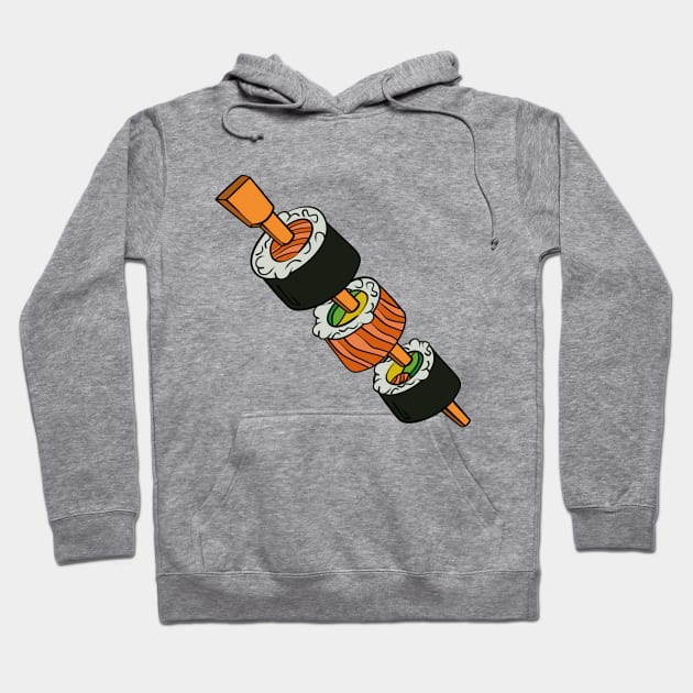 Sushi kebab Hoodie by thepicasso